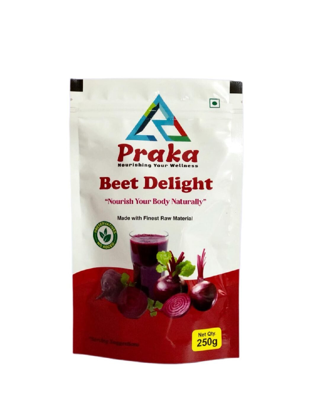 Praka Beet Delight – Energizing Beetroot & Nut Drink Mix | Rich in Iron, Fibre & Antioxidants | Natural Energy Booster - 500 gms (Pack of 2)